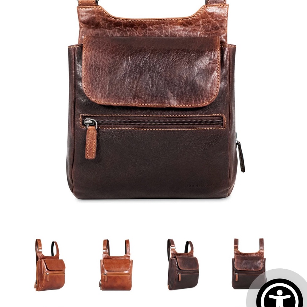 SALE:  Jack George’s Brown Leather Bag